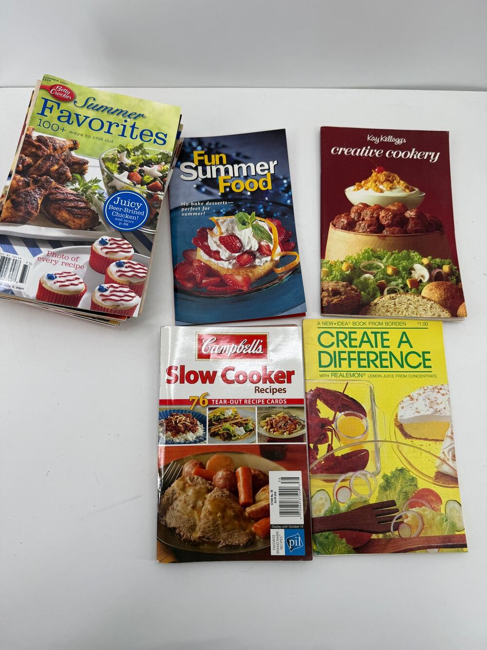 Vintage Recipe Magazine Lot 21 Mini 6x9 Cookbooks Betty Crocker Campbell's More